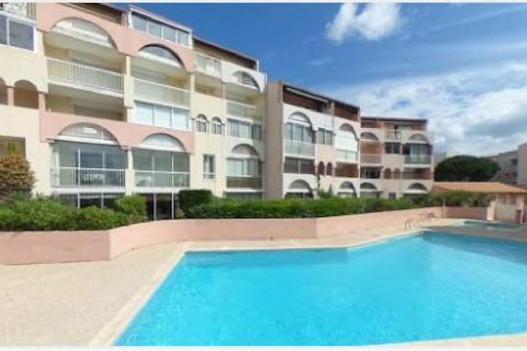 Amouvera C14, T2 Vue Mer, Piscine, Clim, Parking Agde Zewnętrze zdjęcie