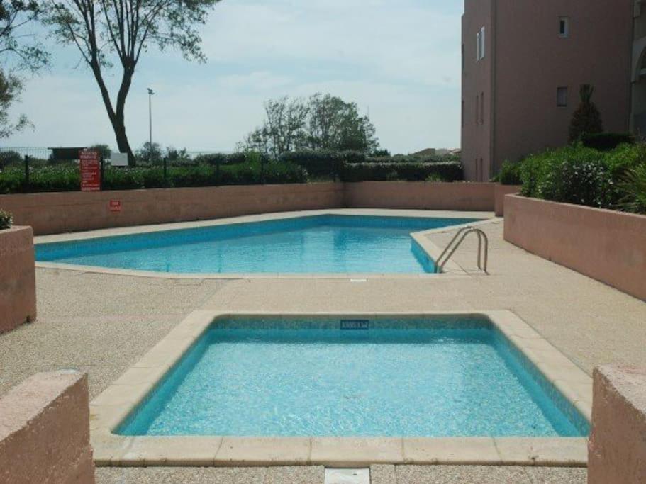 Amouvera C14, T2 Vue Mer, Piscine, Clim, Parking Agde Zewnętrze zdjęcie