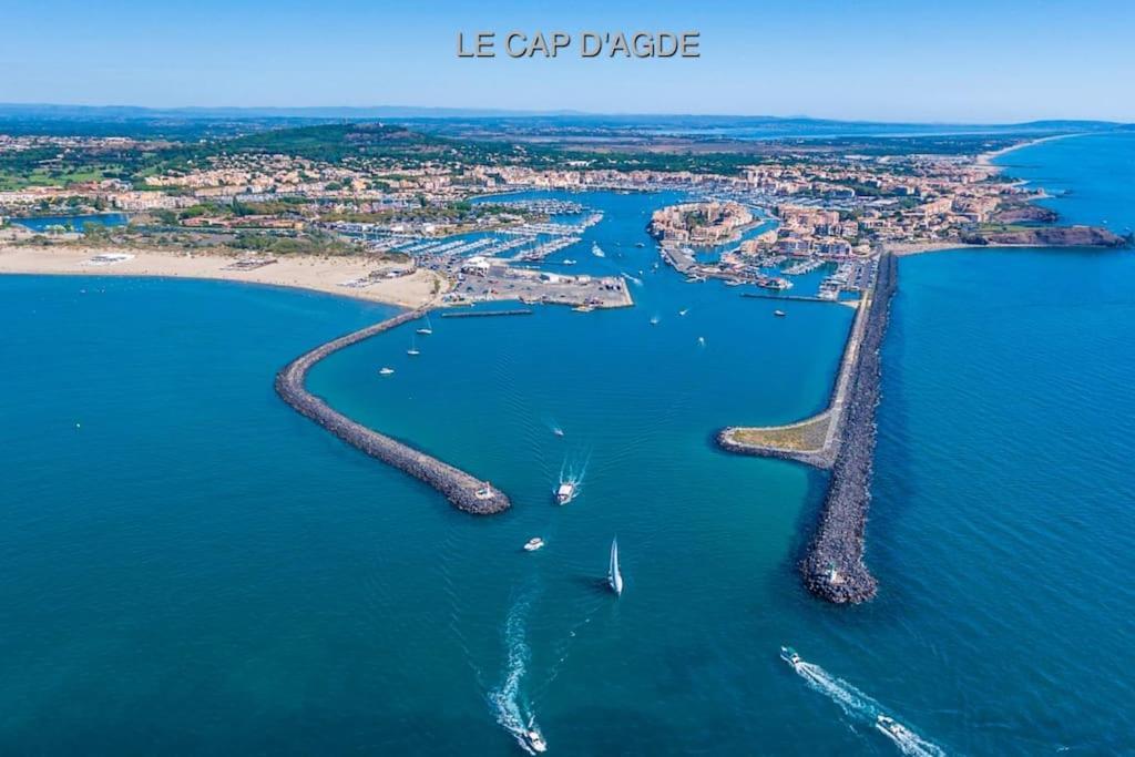 Amouvera C14, T2 Vue Mer, Piscine, Clim, Parking Agde Zewnętrze zdjęcie